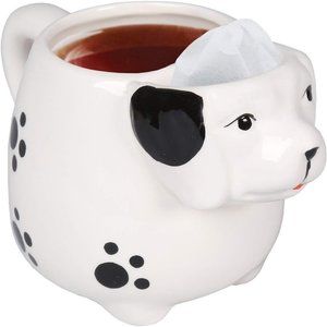 Puppy Tea Mug With Tea Bag Holder